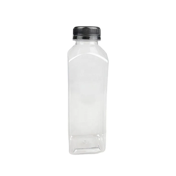8oz 12oz 16oz Square Empty Plastic Pet Juice Bottle