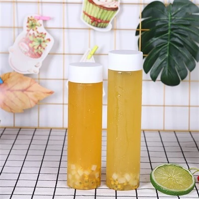 Empty Pet Beverage Bottle 300ml 400ml 500ml Plastic Juice Bottles With Screw Cap best