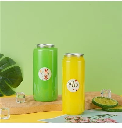 Factory Price PET Plastic Jar With Pull Ring Cap 250ml 330ml 500ml