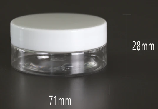 Veleprodajna plastična posuda, prozirna staklenka s plastičnim poklopcem