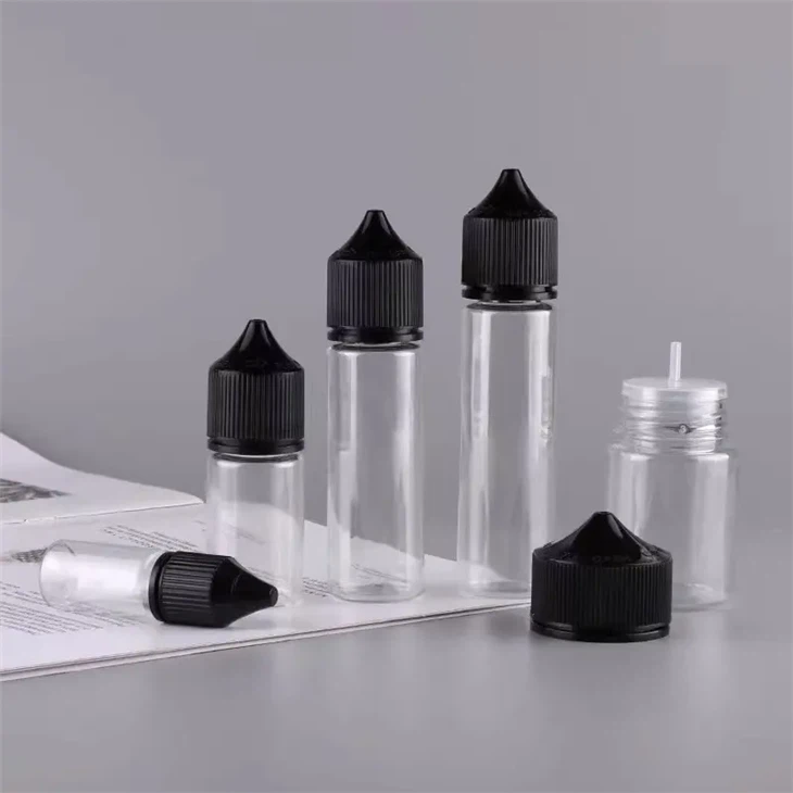 Stock PET V3 plastični prozirni crni tekući sok boca